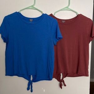 Aerie, super soft, tie back T-shirt. Set of 2